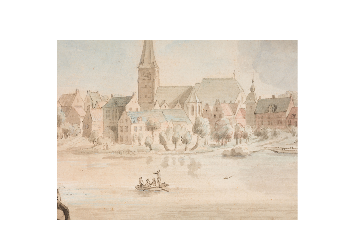 View of a Dutch Harbour, possibly imaginary