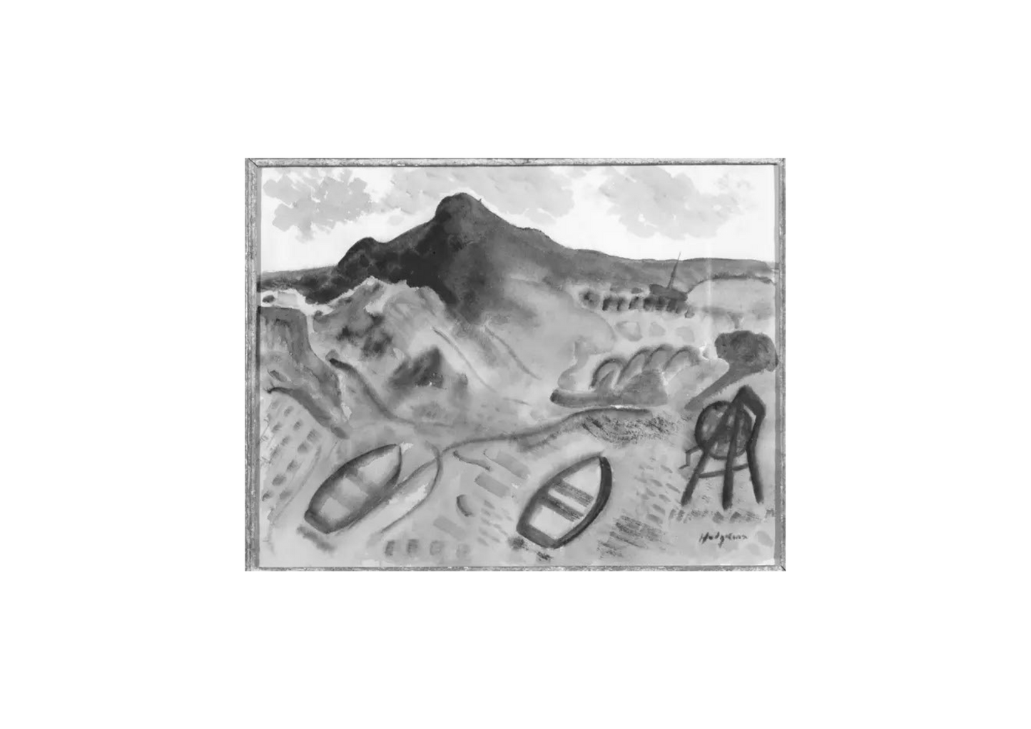 Harbour with Mountainous Landscape