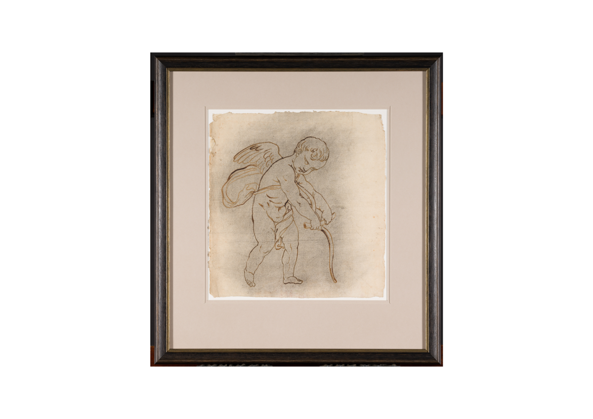 Cupid Carving His Bow