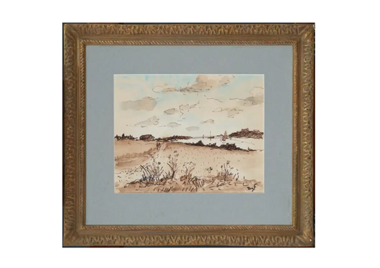 Estuary landscape, possibly Morbihan