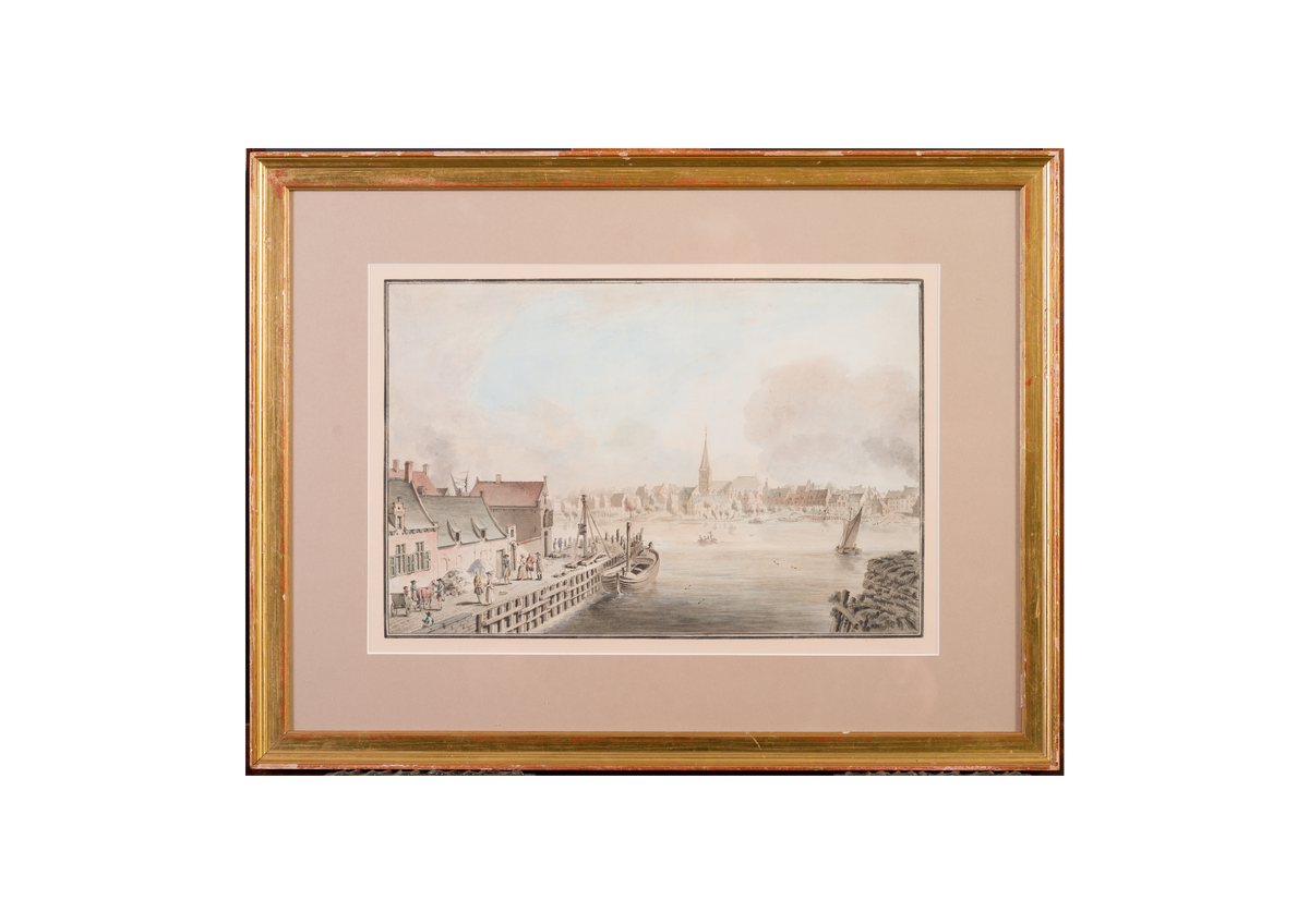 View of a Dutch Harbour, possibly imaginary