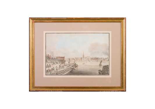 View of a Dutch Harbour, possibly imaginary