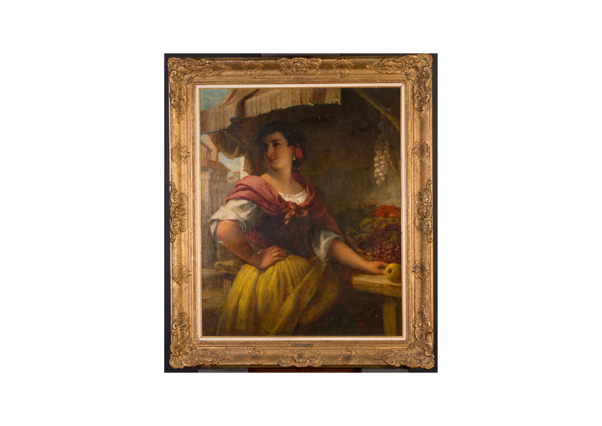 Portrait of a Spanish fruit seller