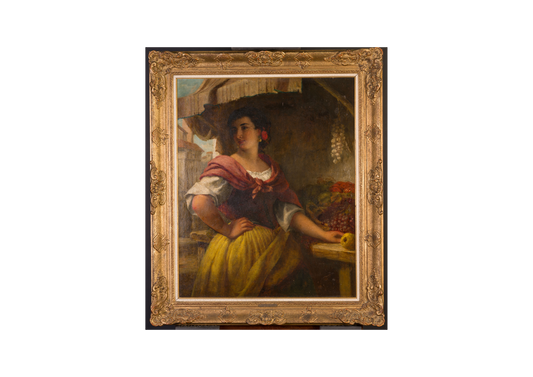 Portrait of a Spanish fruit seller