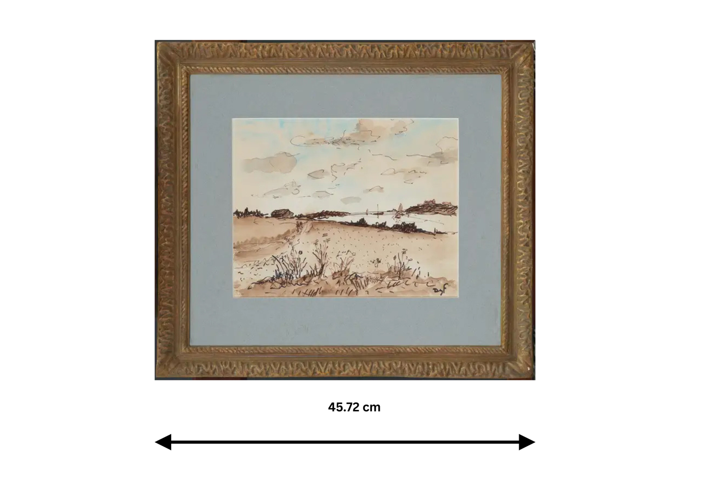 Estuary landscape, possibly Morbihan