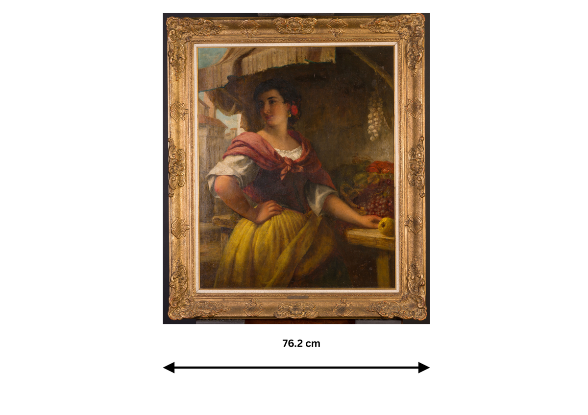Portrait of a Spanish fruit seller
