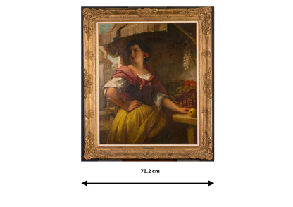 Portrait of a Spanish fruit seller