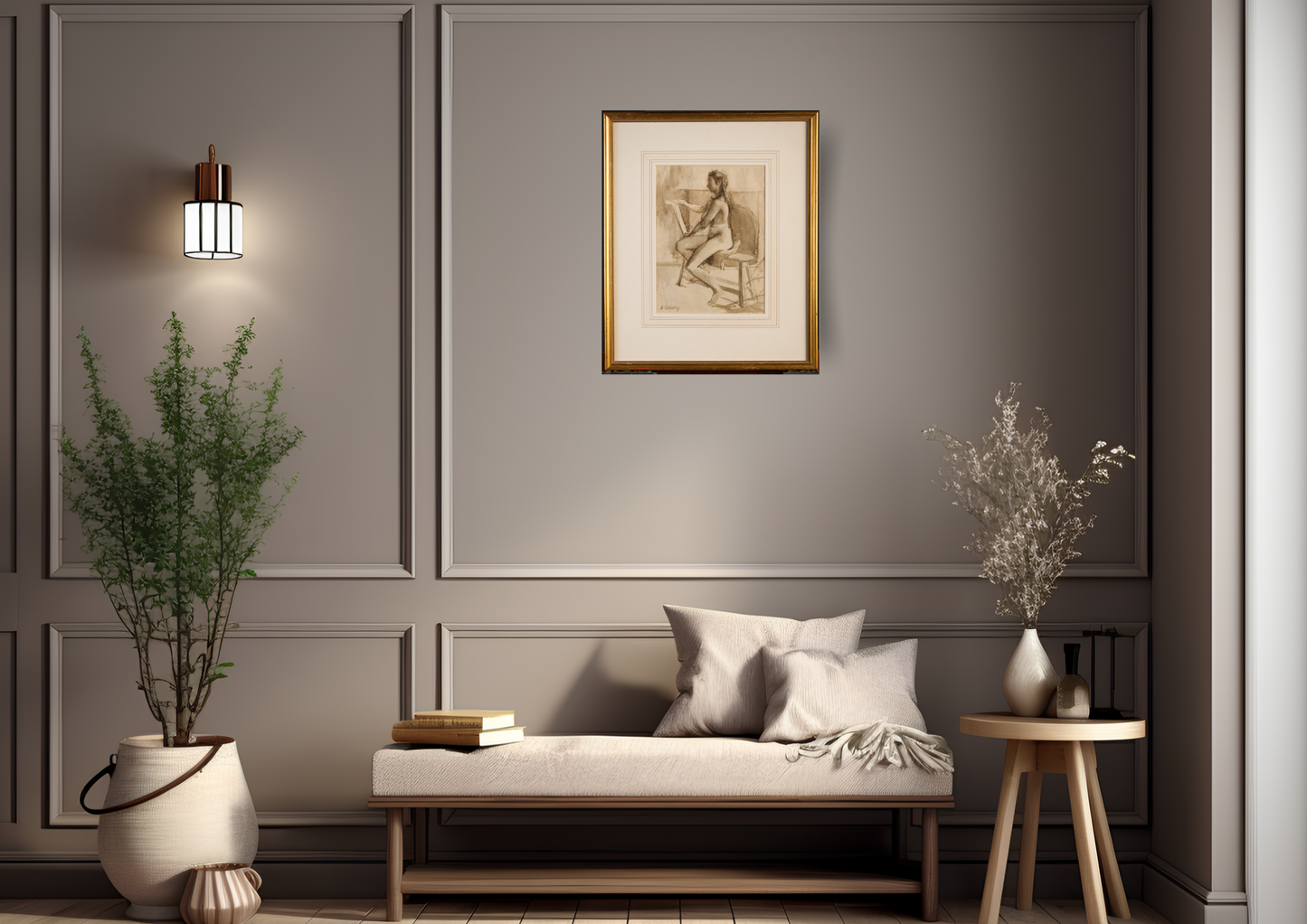 Art School study of a seated nude