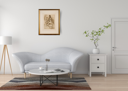 Art School study of a seated nude