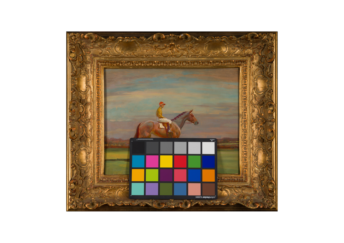 Jockey Up Riding in The Duke of Richmond's Colours