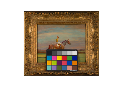 Jockey Up Riding in The Duke of Richmond's Colours