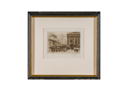 Collection of 8 pencil signed etchings of various locations