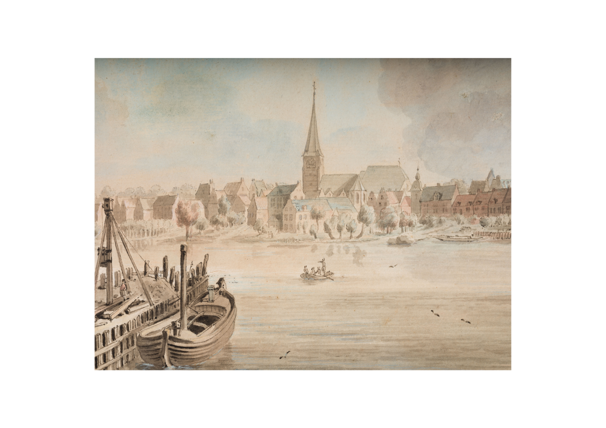 View of a Dutch Harbour, possibly imaginary