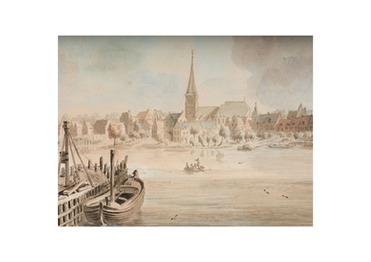 View of a Dutch Harbour, possibly imaginary