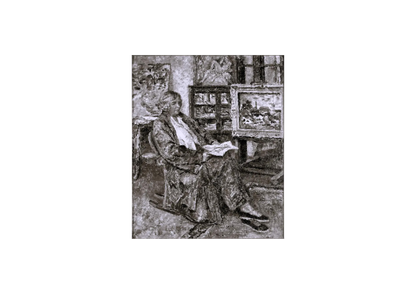 Self portrait of Margaret Betts, Bletchley Park