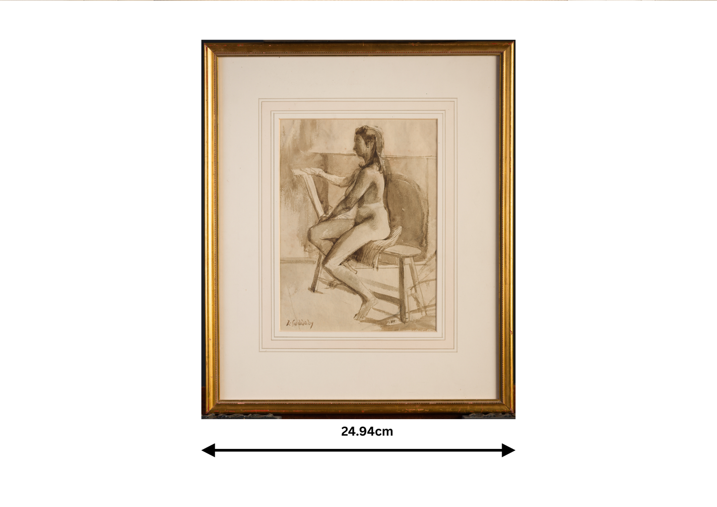 Art School study of a seated nude