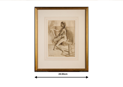 Art School study of a seated nude