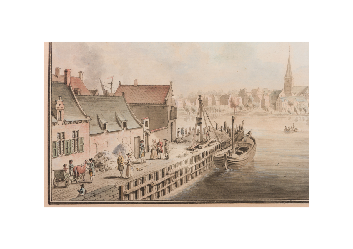 View of a Dutch Harbour, possibly imaginary