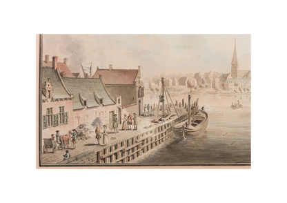 View of a Dutch Harbour, possibly imaginary