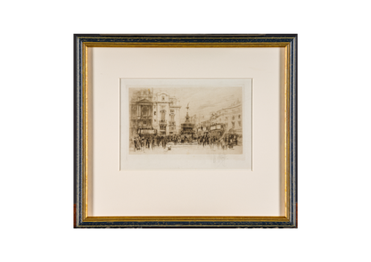 Collection of 8 pencil signed etchings of various locations