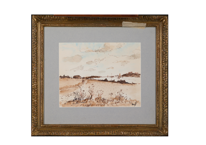 Estuary landscape, possibly Morbihan