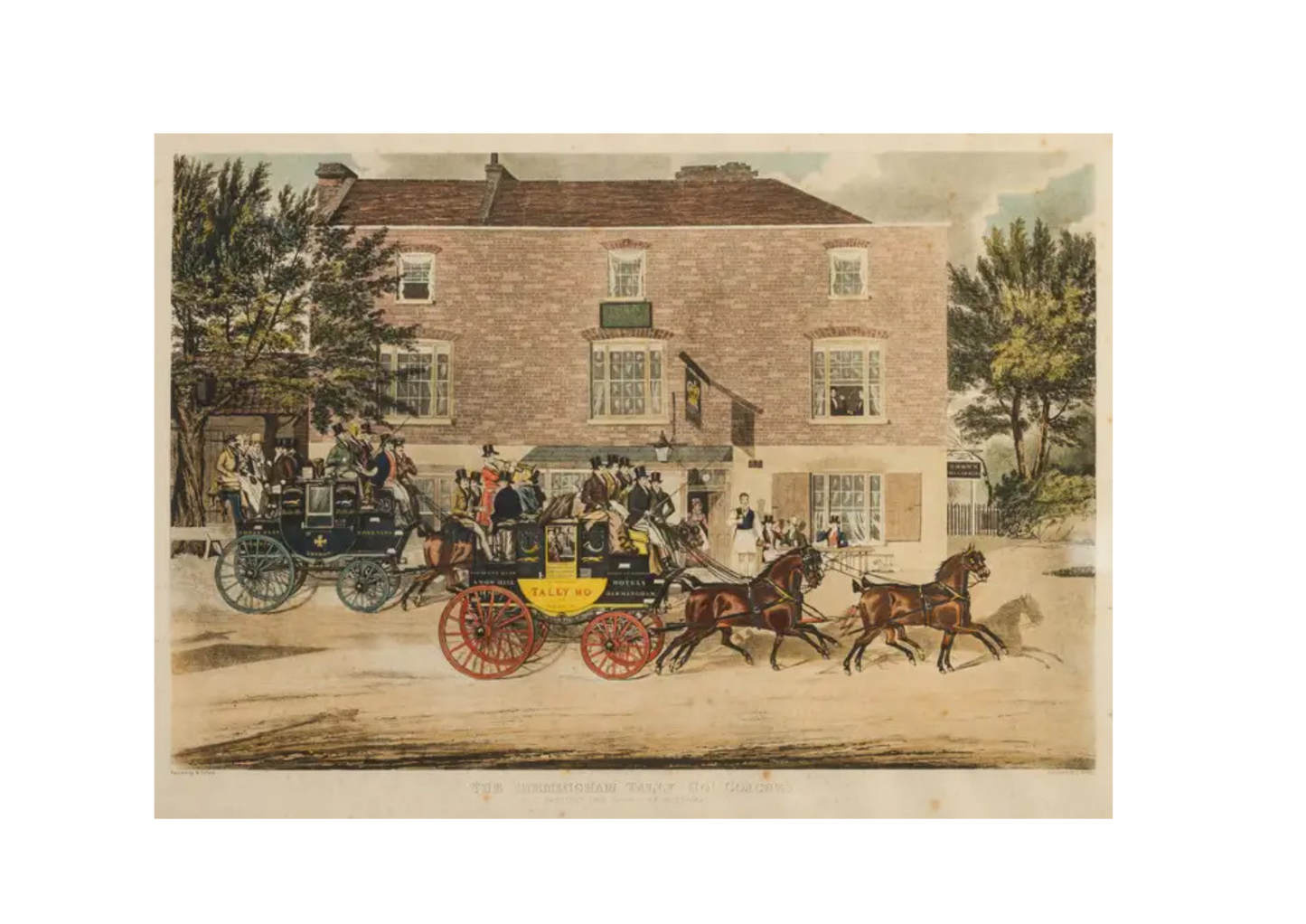 A View on the Highgate Road & The Birmingham Tally Ho Coach