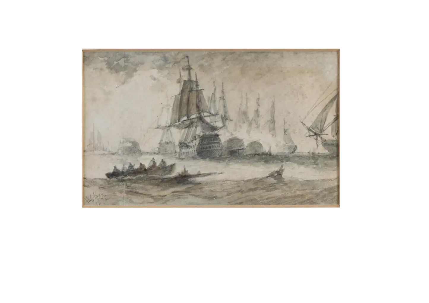 Man of War. The Fleet in action