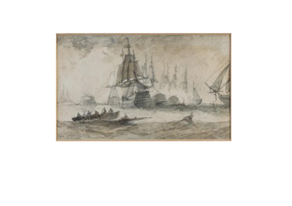 Man of War. The Fleet in action