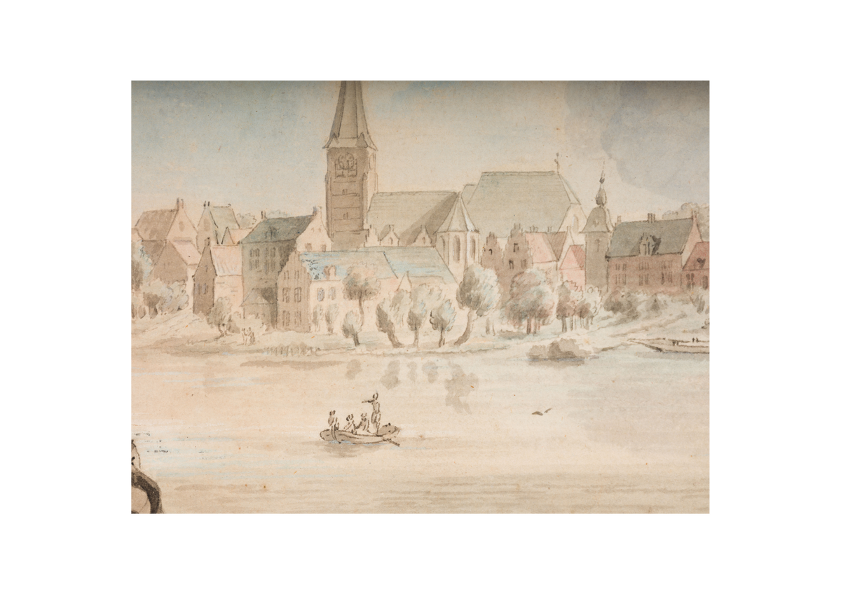 View of a Dutch Harbour, possibly imaginary