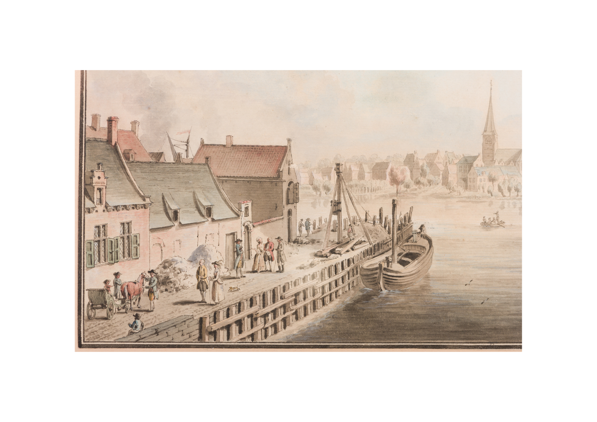 View of a Dutch Harbour, possibly imaginary