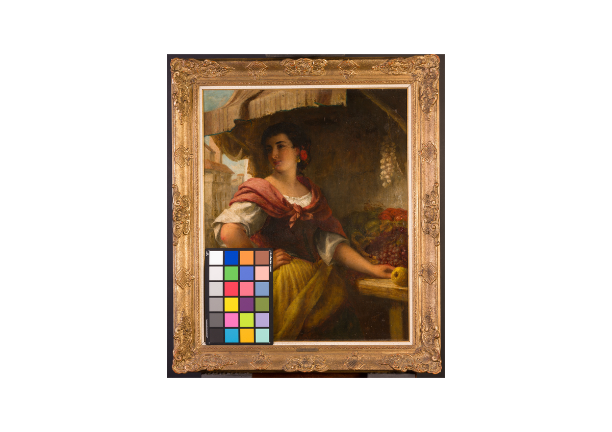 Portrait of a Spanish fruit seller