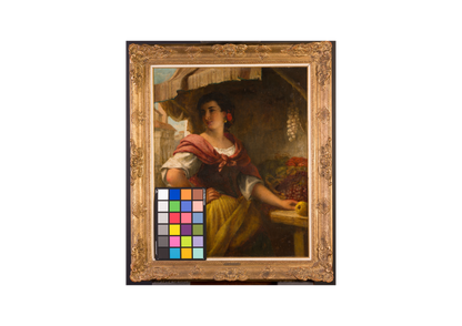 Portrait of a Spanish fruit seller