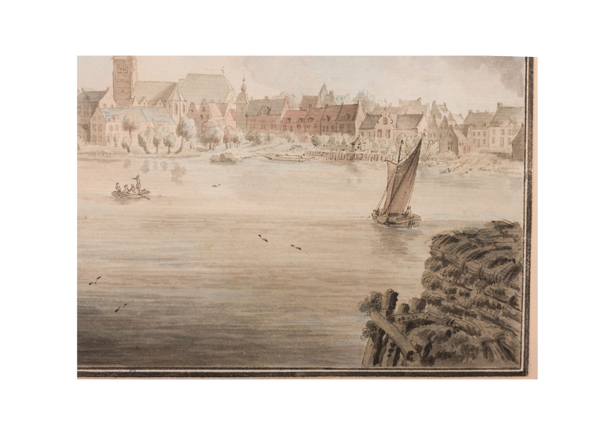 View of a Dutch Harbour, possibly imaginary