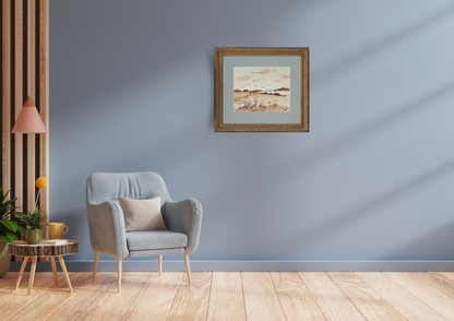 Estuary landscape, possibly Morbihan