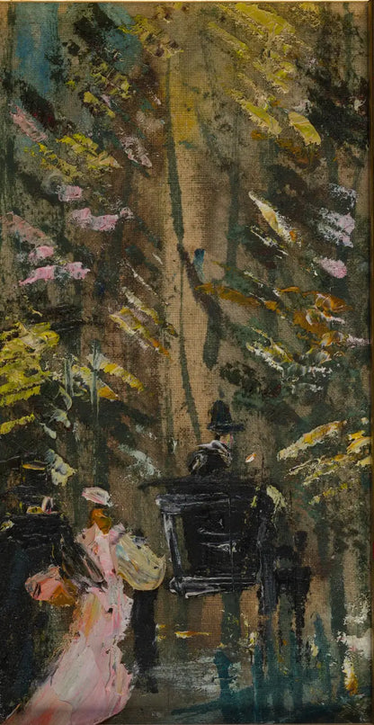 A lady and a Hansom cab