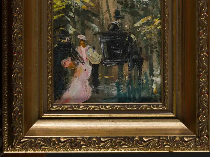 A lady and a Hansom cab