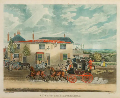 A View on the Highgate Road & The Birmingham Tally Ho Coach